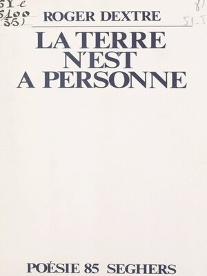 cover image of La Terre n'est à personne
